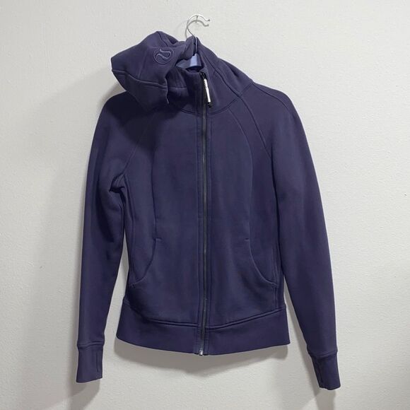 Lululemon 2024 Purple Scuba Full Zip Hoodie Size 6 - Picture 3 of 11